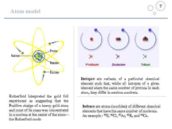 Atom model Rutherford interpreted the gold foil experiment as suggesting that the Positive charge