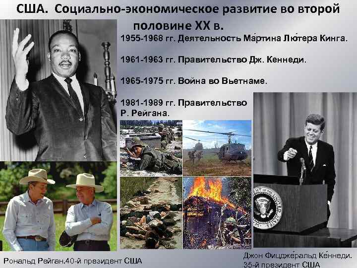 США. Социально-экономическое развитие во второй половине XX в. 1955 -1968 гг. Деятельность Ма ртина