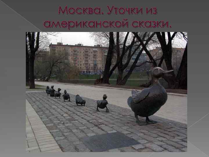 Москва. Уточки из американской сказки. 