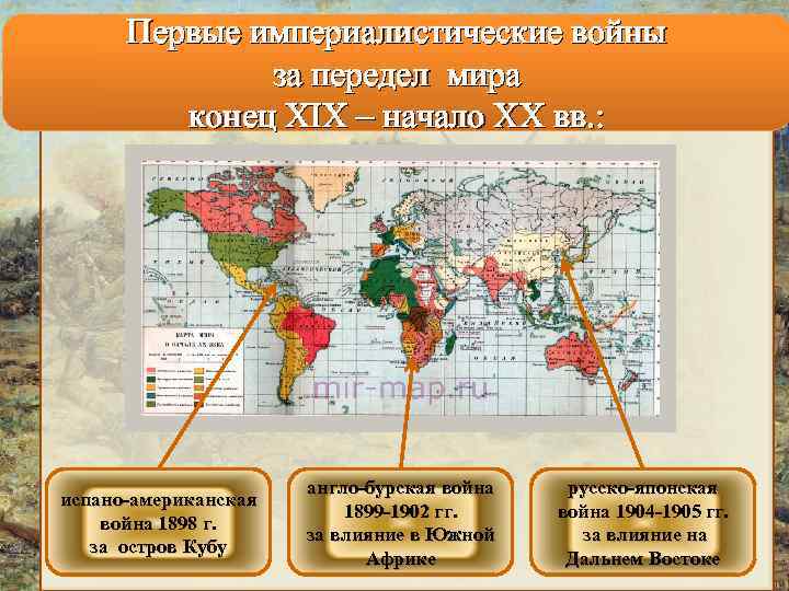 Карта международные отношения на рубеже 19 20 веков