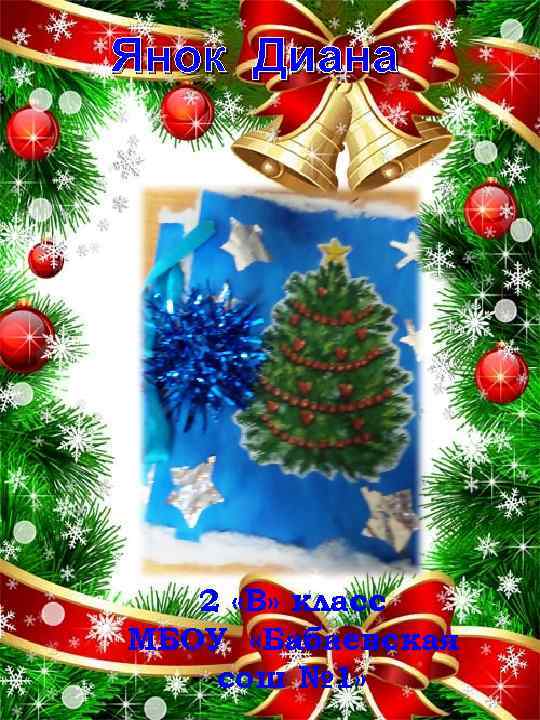 Янок Диана 2 «В» класс МБОУ «Бабаевская сош № 1» 