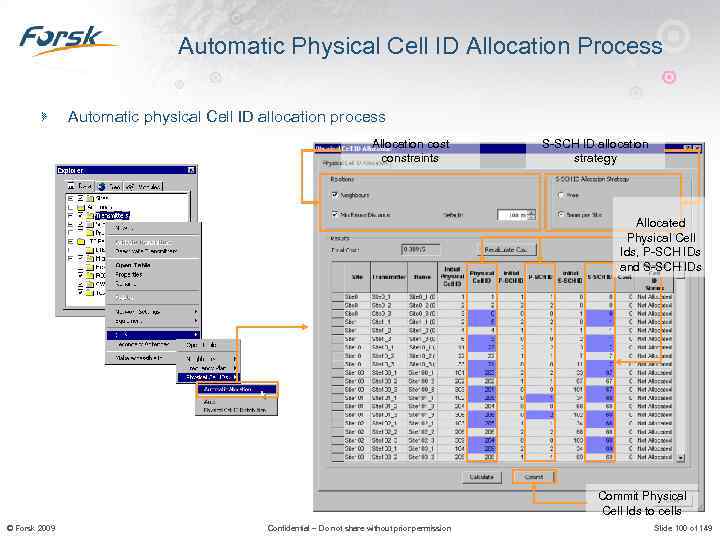 Automatic Physical Cell ID Allocation Process Automatic physical Cell ID allocation process Allocation cost