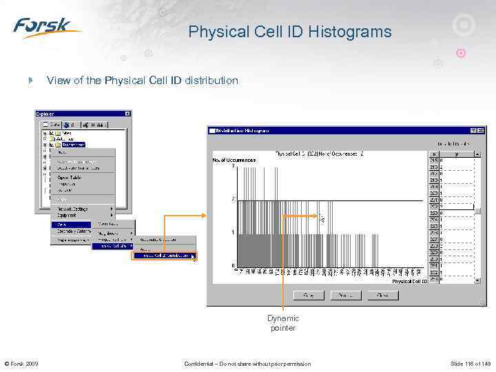 Physical Cell ID Histograms View of the Physical Cell ID distribution Dynamic pointer ©