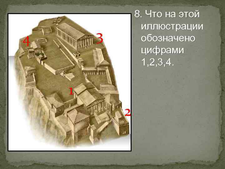 8. Что на этой иллюстрации обозначено цифрами 1, 2, 3, 4. 3 4 1