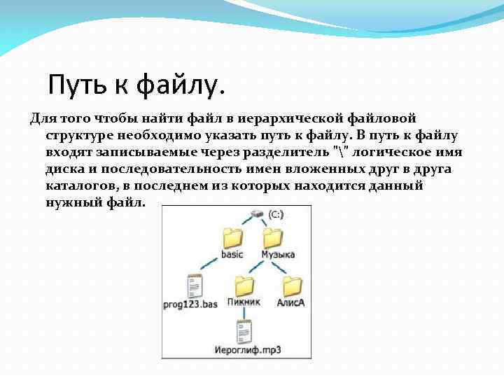 Презентация на тему файлы и файловые структуры