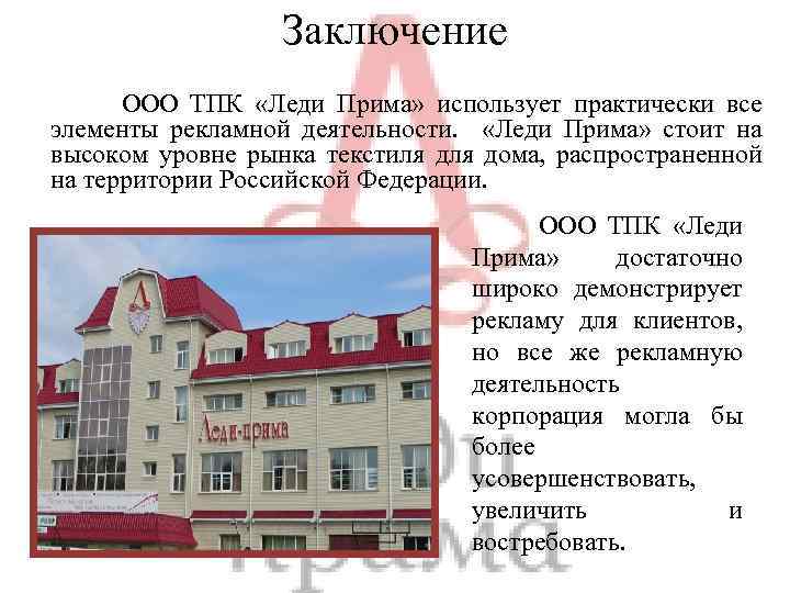 Заключение ооо