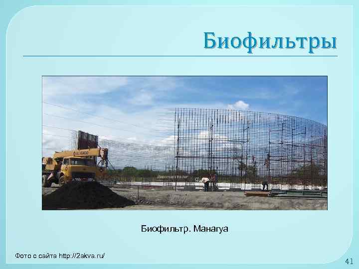 Биофильтры Биофильтр. Манагуа Фото с сайта http: //2 akva. ru/ 41 