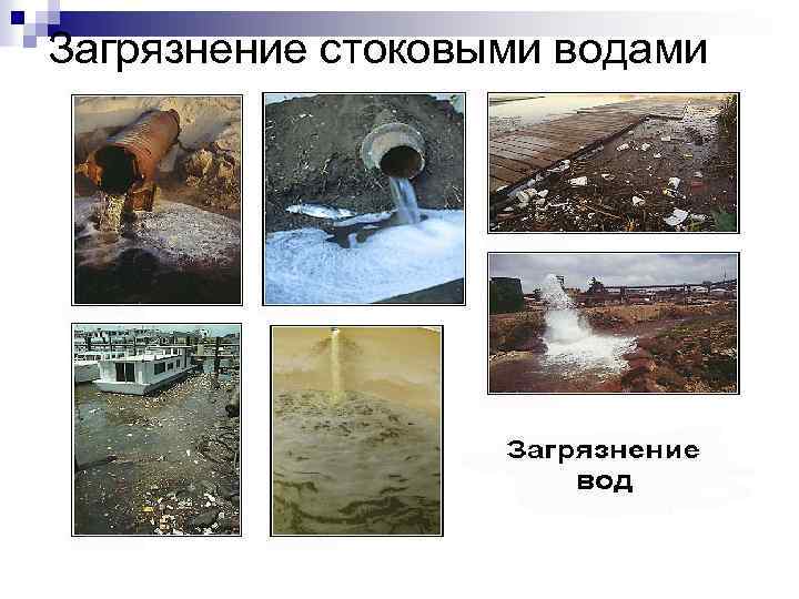 Загрязнение стоковыми водами 