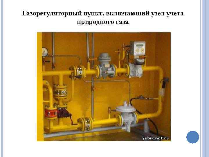 Газорегуляторный пункт, включающий узел учета природного газа 