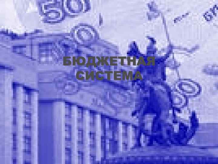 БЮДЖЕТНАЯ СИСТЕМА 