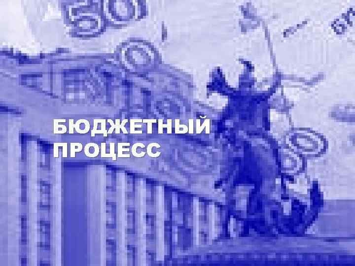 БЮДЖЕТНЫЙ ПРОЦЕСС 