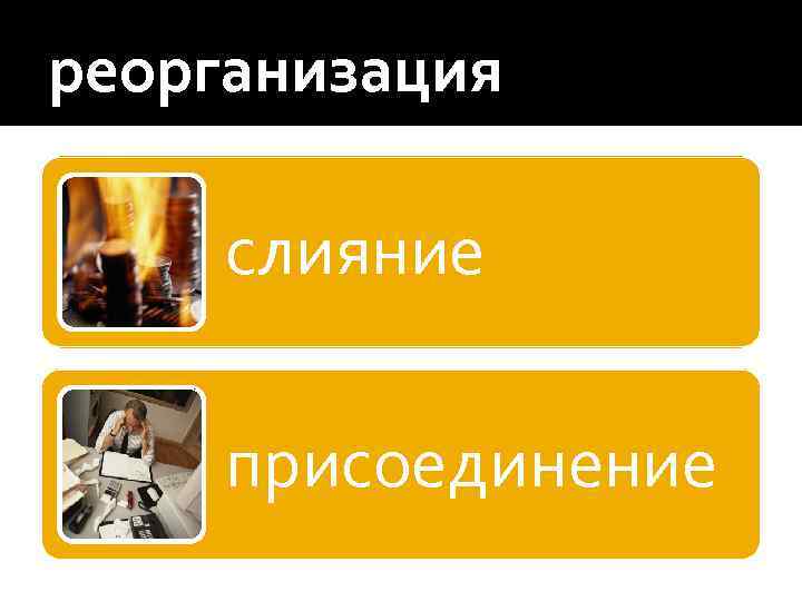 реорганизация слияние присоединение 