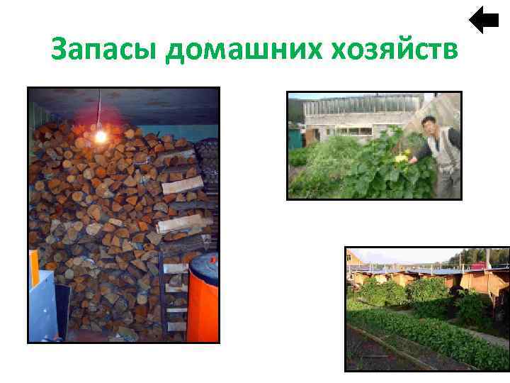 Запасы домашних хозяйств 