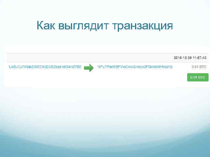 Как выглядит транзакция 