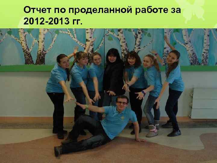 Отчет по проделанной работе за 2012 -2013 гг. 