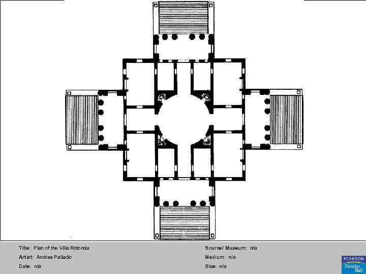 Title: Plan of the Villa Rotonda Source/ Museum: n/a Artist: Andrea Palladio Medium: n/a