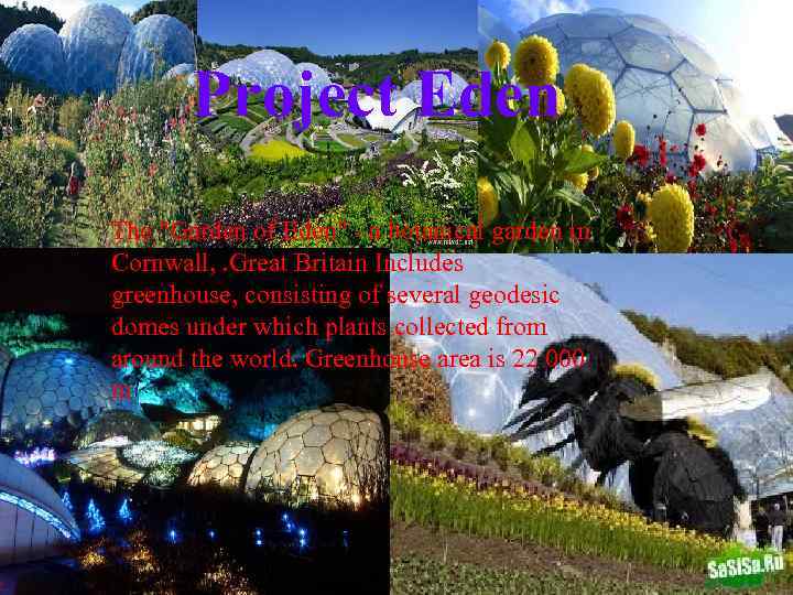 Project Eden The "Garden of Eden" - a botanical garden in Cornwall, . Great