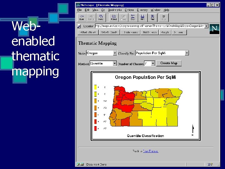 Webenabled thematic mapping 