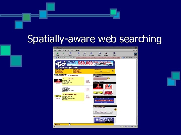 Spatially-aware web searching 