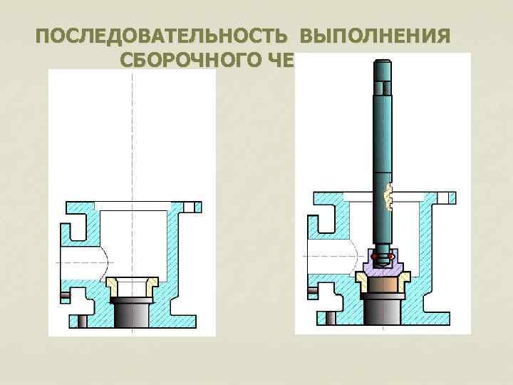 ПОСЛЕДОВАТЕЛЬНОСТЬ ВЫПОЛНЕНИЯ СБОРОЧНОГО ЧЕРТЕЖА 