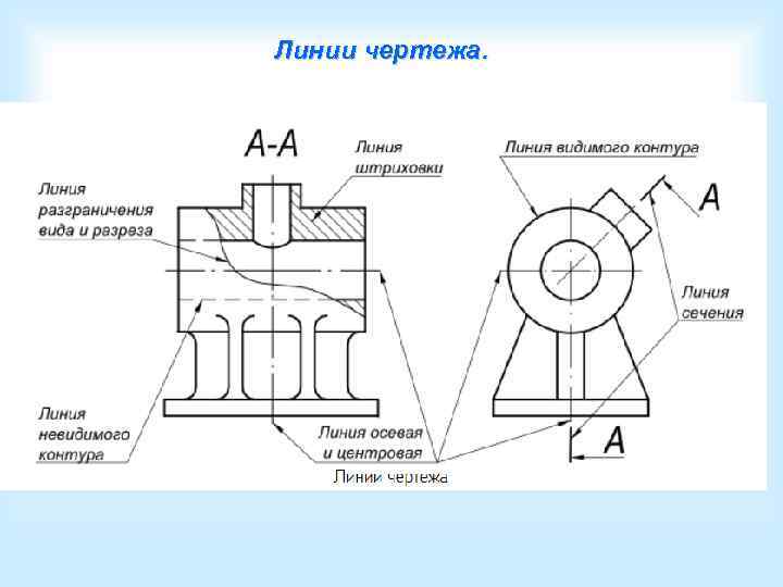 Чертеж со всеми линиями чертежа