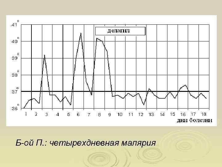 Б-ой П. : четырехдневная малярия 