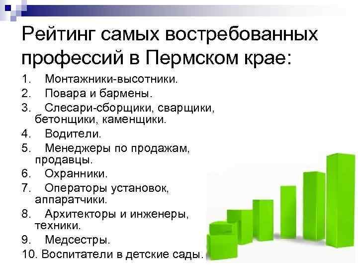 Презентация на тему самые востребованные профессии