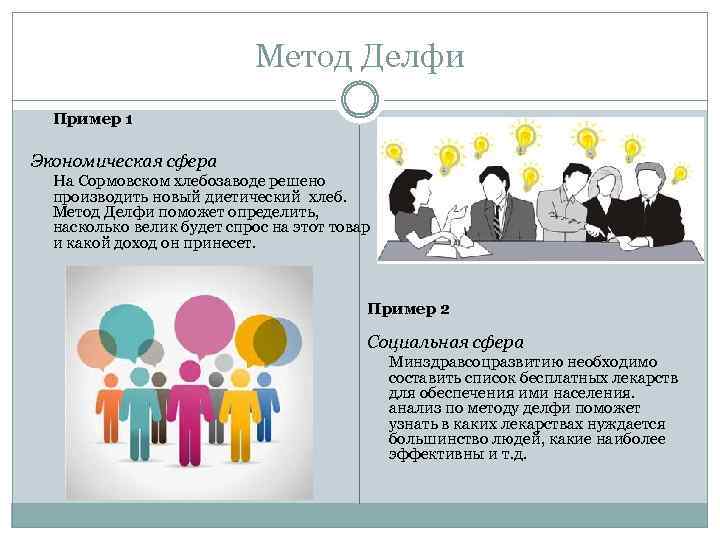 Метод Делфи Пример 1 Экономическая сфера На Сормовском хлебозаводе решено производить новый диетический хлеб.