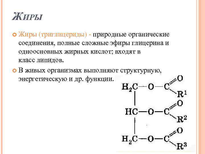 Органические жиры