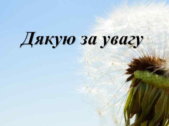 Дякую за увагу 