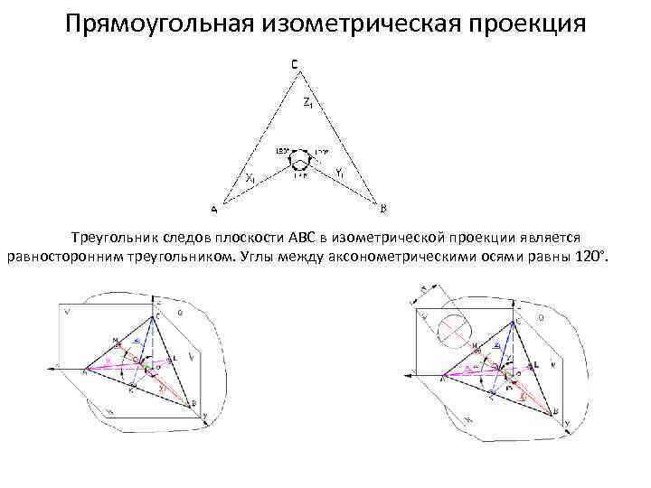 Проекция треугольника на плоскость