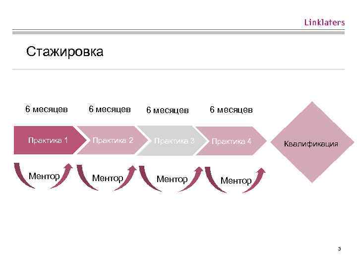 Стажировка 6 месяцев Практика 1 Практика 2 Практика 3 Ментор 6 месяцев Практика 4