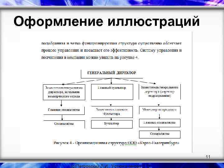 Оформление иллюстраций 11 (с)Петровских Л. И. , Устюжанинова Е. О. 