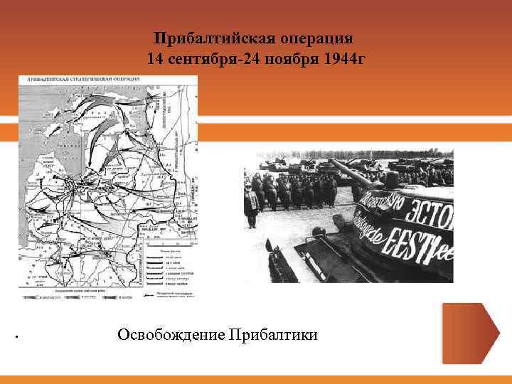 Освобождение прибалтики 1944 презентация