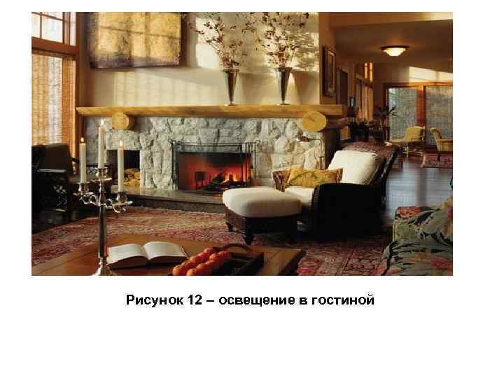 Рисунок 12 – освещение в гостиной 