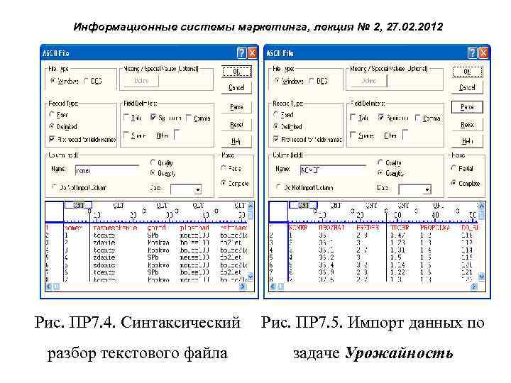 Информационные системы маркетинга, лекция № 2, 27. 02. 2012 Рис. ПР 7. 4. Синтаксический