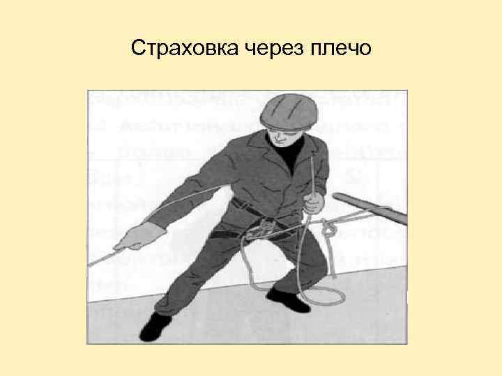 Страховка через плечо 