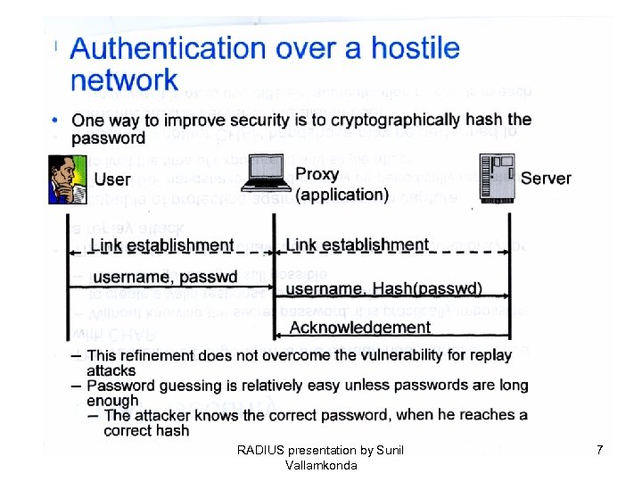 RADIUS presentation by Sunil Vallamkonda 7 