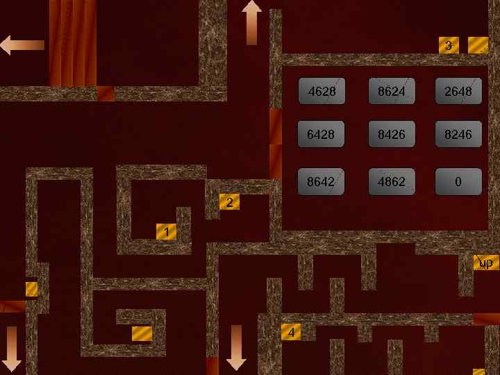 3 4628 8624 2648 6428 8426 8246 8642 4862 0 2 1 up 4
