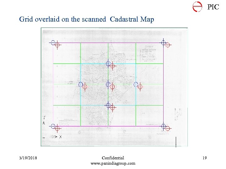 PIC Grid overlaid on the scanned Cadastral Map 3/19/2018 Confidential www. panindiagroup. com 19