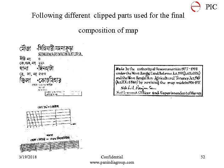PIC Following different clipped parts used for the final composition of map 3/19/2018 Confidential