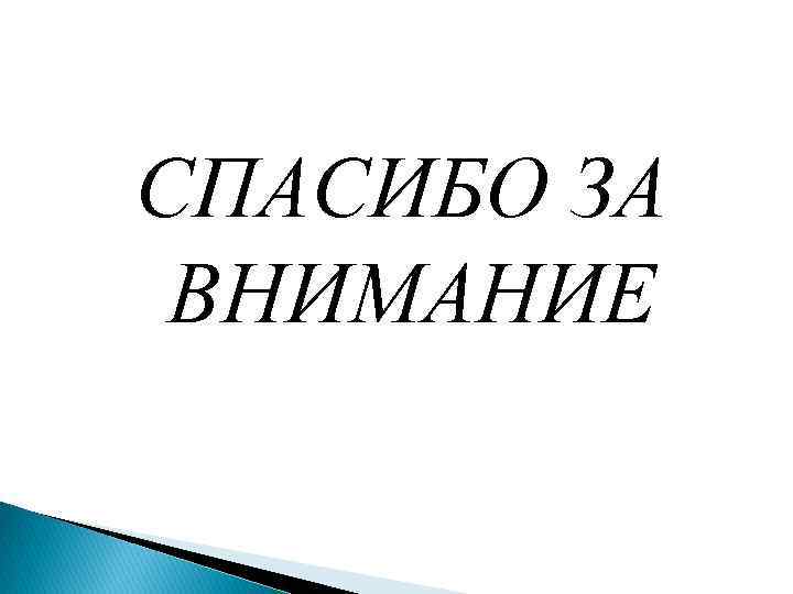 СПАСИБО ЗА ВНИМАНИЕ 