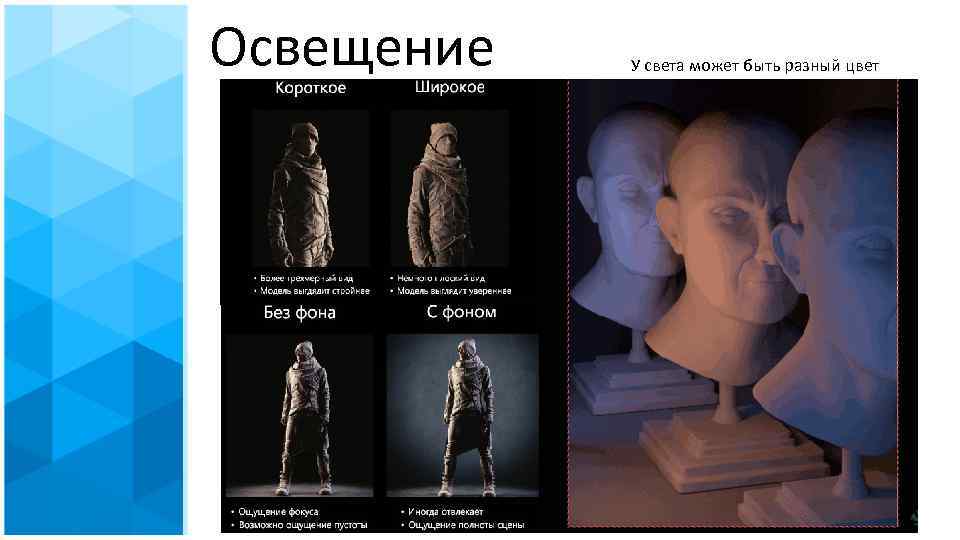 Освещение У света может быть разный цвет 