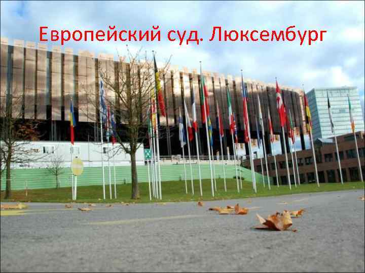 Европейский суд. Люксембург 