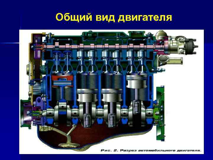 Общий вид двигателя 