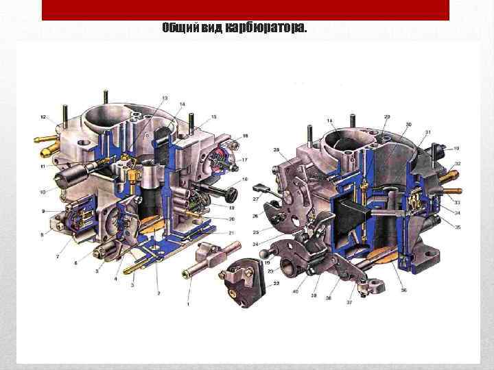 Общий вид карбюратора. 