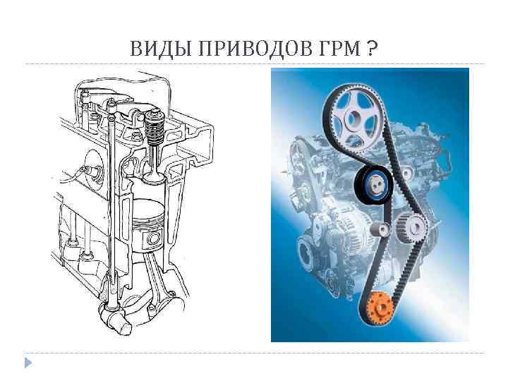 ВИДЫ ПРИВОДОВ ГРМ ? 