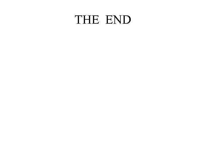 THE END 