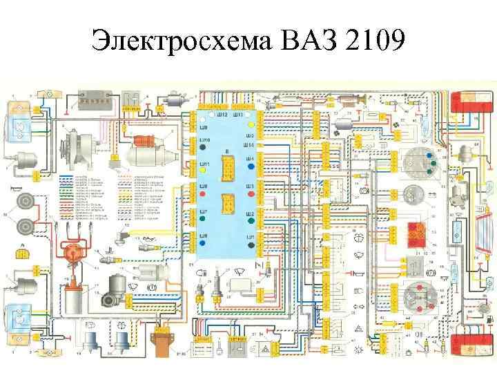 Электросхема ВАЗ 2109 