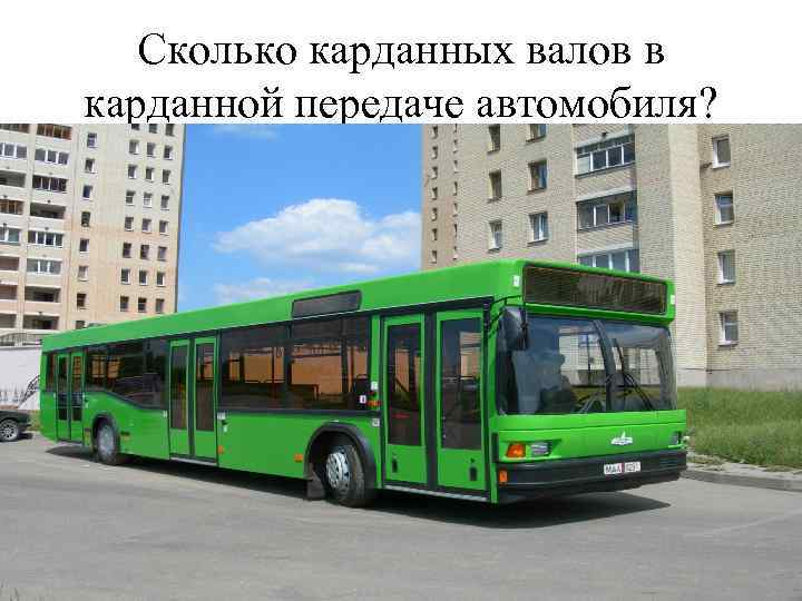 Сколько карданных валов в карданной передаче автомобиля? 